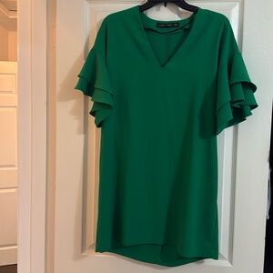 Zara emerald green dress